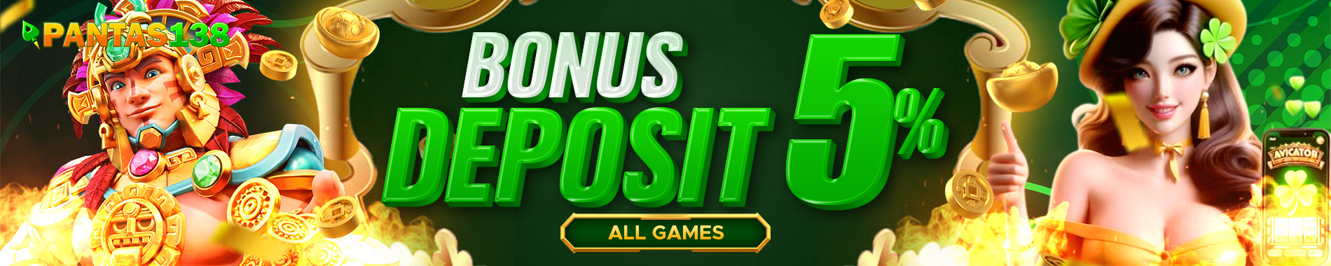  Bonus Deposit Harian 5%